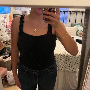 Wishlist Black Ribbed Bodysuit